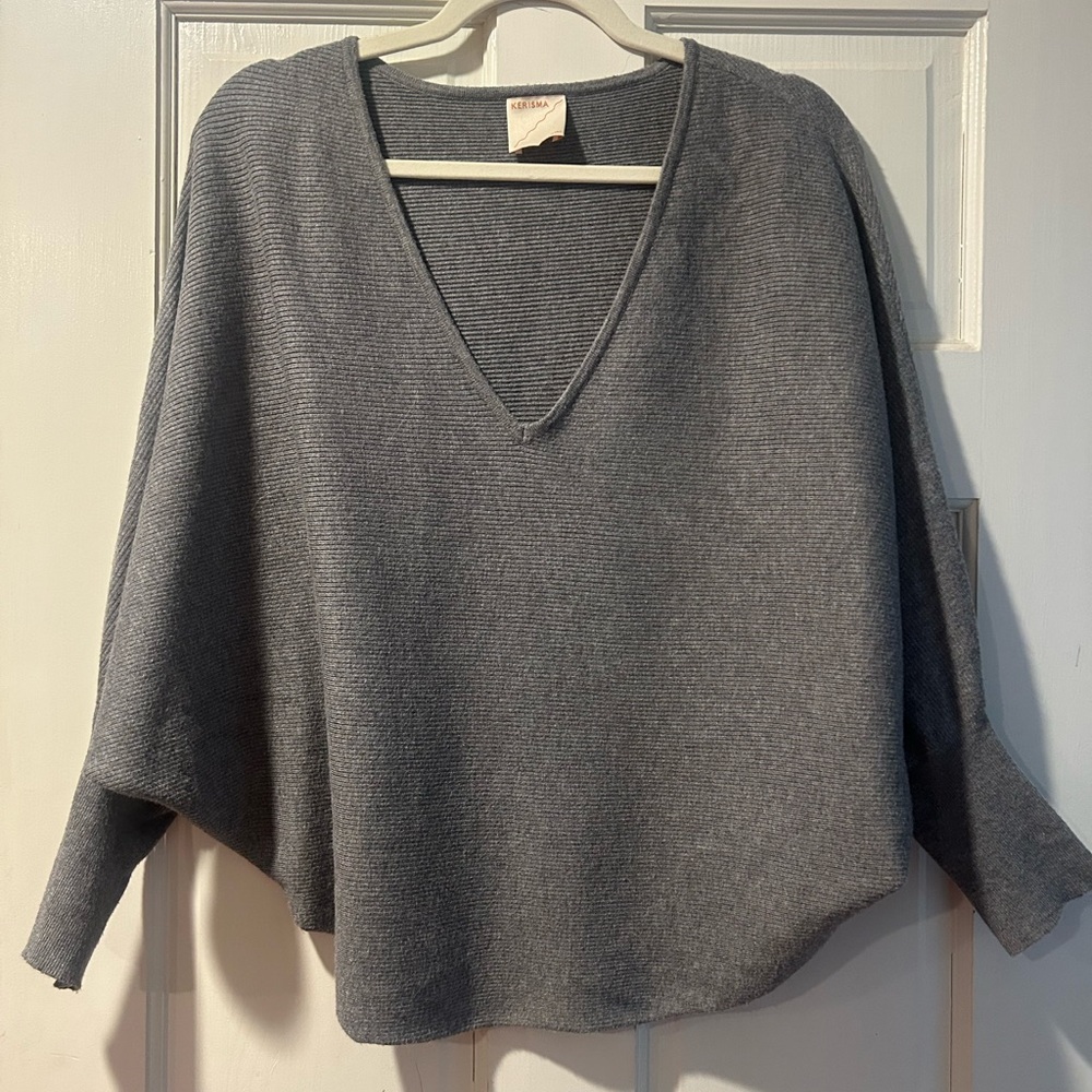 Anthropology Gray sweater, size medium